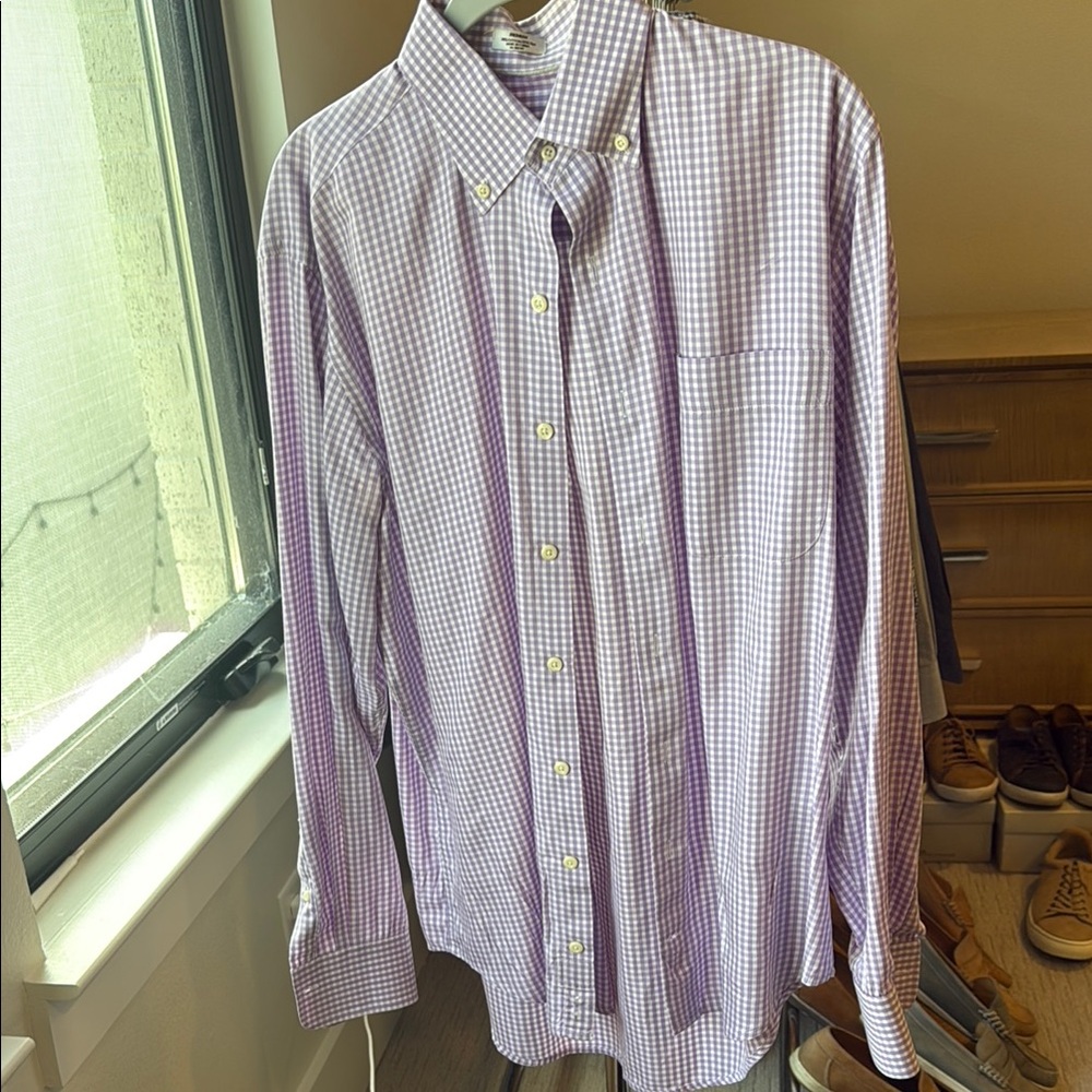 Peter Millar Purple Casual Button Down Shirt